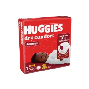 Huggies Dry Comfort - Size 1 (2-5kg) - 96pcs